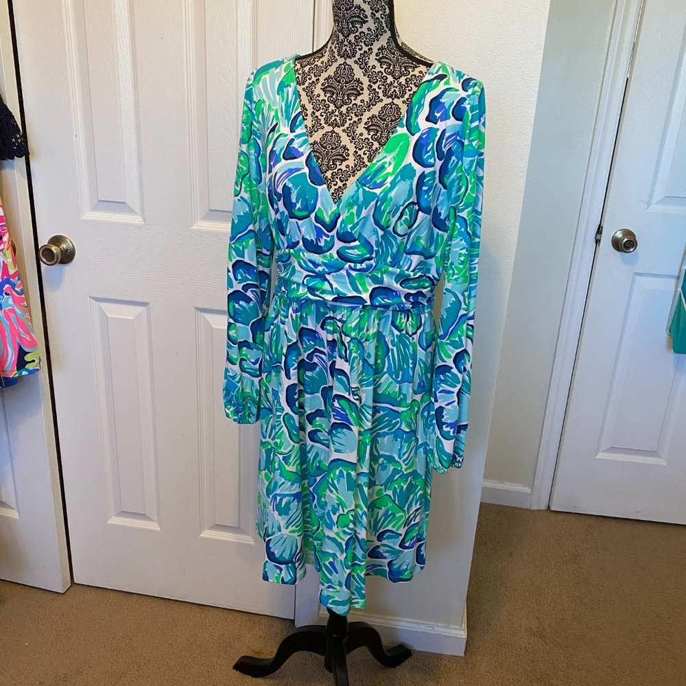 Lilly Pulitzer Fleur Dress, Lazy River, XL